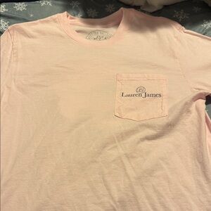 Lauren James Light Pink Pocket Tee